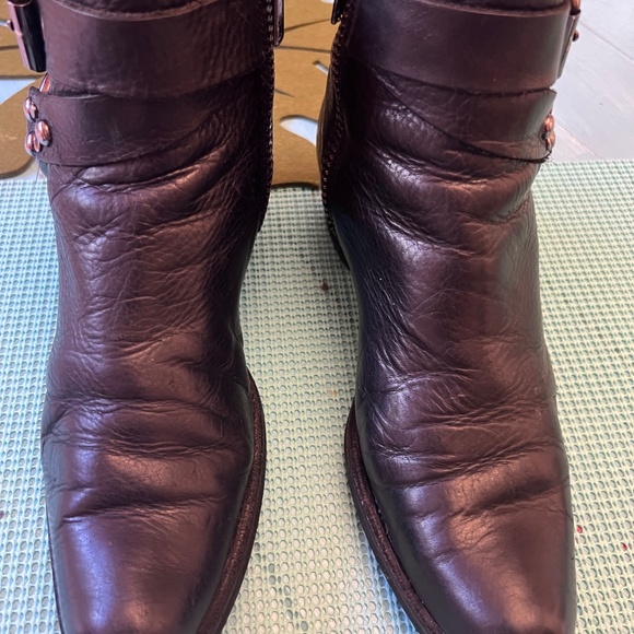 Black Leather Booties - Picture 3 of 6